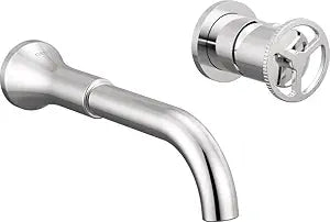 DELTA FAUCET Trinsic Wall Mount Bathroom Faucet, Chrome, T3558LF-WL (Valve Not Included)