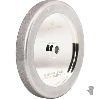 4 in 1 CBN Grinding Wheel 8" Dia x 1.25" Wide x 5/8" Arbor, 1000 Grit for Sharpening Woodturning Tools & High Speed Steel Tools(1000 Grit)