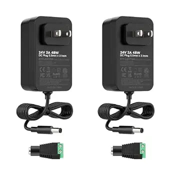 BTF-LIGHTING DC24V 2A 48W LED Driver 2 Pack, Class 2 Transformer