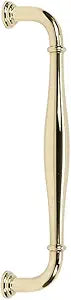 Alno D726-10-PB Traditional Charlies Collection Appliance Pull, Polished Brass