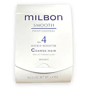 Milbon Smooth No 4 Weekly Booster - Coarse Hair, 4 x 0.3 oz