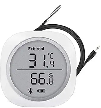 Inkbird IBS-TH1 Plus Wireless Bluetooth Temperature and Humidity Monitor Thermometer and Hygrometer Used for Brewing Meat Plant Cigar Storage (Battery not Included)