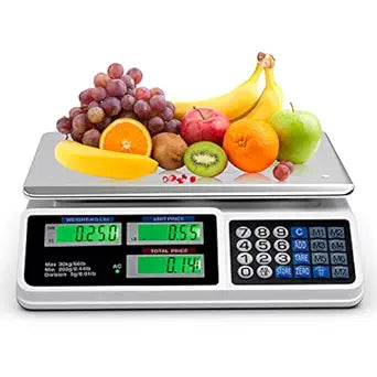 Goplus 66lb Price Computing Scale, Digital Commercial Food Produce Scale with Stainless Steel Large Platform, Counting Function for Farmer Market, Kitchen, Meat Shop, Deli
