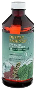 Desert Essence Prebiotic Mint Brushing Rinse, Alcohol Free, 15.8 fl oz