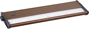 Maxim Lighting CounterMax MX-L120DC Under Cabinet Light | Metallic Bronze Finish | Transitional Under Cabinet Lighting | Ideal for Kitchen Counters, Cabinets & Workspaces | 89923MB