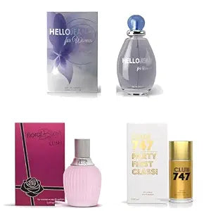 Sandora Fragrances Women's Perfume 3-Pack – Eau de Parfum – Three Full-Size 100 ml Bottles – Floral + Fresh + Modern + Rich + Soft + Mysterious + Balanced + Expressive + Statement + Everyday Fragrance