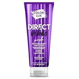 Color Lux Direct Vibes Semi-Permanent Hair Color, Purple, 8 fl oz