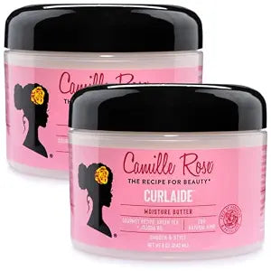 Camille Rose Curlaide Moisture Butter, Curl Cream, 2-Pack, 8 Oz Ea