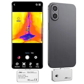 USB-C Thermal Imaging Camera for Android, Plug-and-Play Infrared Imager, TISR 240240 & 25Hz Smooth Scan, -4F to 1022F, Pocket-Sized Tool for Water Leak Detection, HVAC, Electrical & DIY Inspection