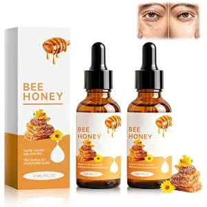 2Pcs Honey Eye Care Hydration,Honey Eye Serum,Hydrating Under-Eye Essence for Moisturizing,Gentle Formula for Daily Use,60ml