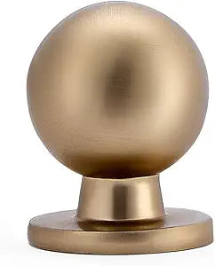 HARPOON 10 Pack Cabinet Round Knobs, Furniture Hardware Pull 1" Inch Champagne Gold