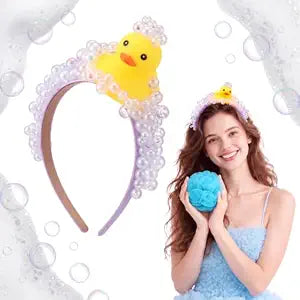 Suncalla Halloween Duck Soap Bubble Headband for Women, Cosplay Accessory