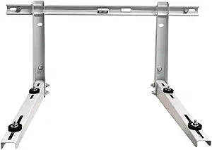 F&L Mini Split Wall Mount Bracket RCTB-122B, Heavy Duty Outdoor AC Mount for Ductless Air Conditioner & Heat Pump, Galvanized Steel, Rust Resistant, 330 lbs Capacity