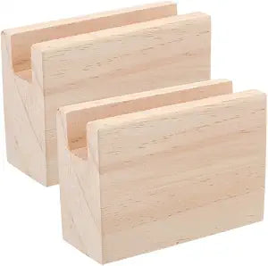 VOSAREA 2pcs Wood Furniture Risers, Bed and Sofa Leg Blocks