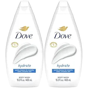 Dove Moisturizing Body Wash, Hydrate 2-Pack, 15.22 Fl Oz Ea