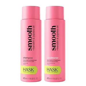HASK Smooth Keratin Shampoo & Conditioner Set, 16 oz Each