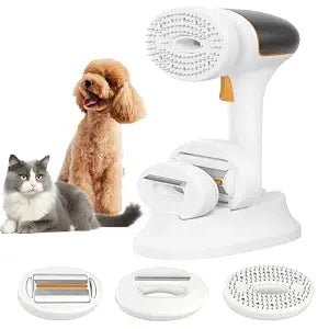 3-in-1 Dog Grooming Vacuum, Pet Grooming Vacuum Dog deshedding Vacuum Brush Grooming Tool for Dogs & Cats, Shedding Pet Hair, Home Cleaning