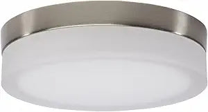Nuvo Lighting 62/558 Pi - 18W CCT Selectable LED Flush Mount-3.13 Inches Tall and 9 Inches Wide, Finish Color: Brushed Nickel