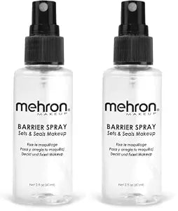 Mehron Makeup Barrier Spray | Makeup Setting Spray for Face 2 fl oz (60 ml) | Made in the USA (Pack of 2)