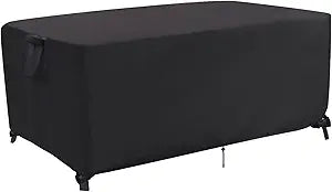 Outdoor Dining Table Cover, 60 Inch Rectangle Patio Dining Table Cover, Waterproof Outside Table Covers Furniture Covers - 60 X 38 X 28 Inch