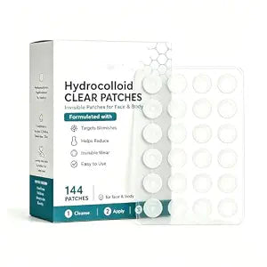 2-in-1 Microdarts & Hydrocolloid Patch, Microdarts Patch, Natural Hydrocolloid Patches for Women and Men - Gentle Formula for All Skin (1 box)