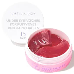 Patchology Rosé Hydrogel Eye Patches for Puffy Eyes & Dark Circles | 15pk