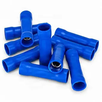 PAPUGA 10PCS 6 AWG (16 mm) Butt Connector Insulated Crimp Splice 88A 600V CE Industrial Terminal High Current Connector, Electrical Repair