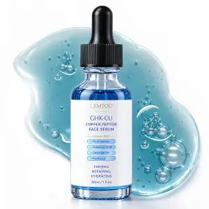 GHK-Cu Copper Peptide Anti-Aging Face Serum for Fine Lines & Wrinkles