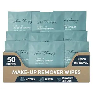 Makeup Remover Wipes with Aloe Vera, 50 Count