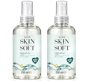 Avon Skin So Soft Original Dry Oil Spray with Jojoba Oil & Vitamin E, Updated Formula with New Packaging, Bonus Size 250 Milliliters, Pack of 2