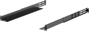 Tecmojo 1U Universal Rack Mount Rails,4-Post Server Rack Shelf Rail with 20.9"-32" Adjustable Depth Fit for Non-Rack Mountable Server/Networking/AV/IT Equipment