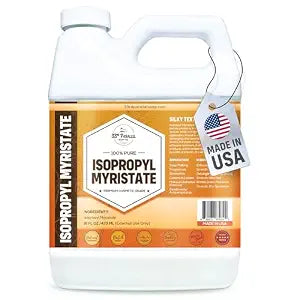 ISOPROPYL MYRISTATE (16 oz) Natural Plant Derived Cosmetic Grade IPM for Soap Making, Fragrances, Shampoo, Creams & Lotion, Makeup & Adhesive Remover, Antiperspirants & Deodorants | 16 Ounces