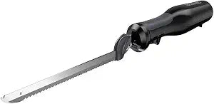 Black+Decker Comfort Grip Electric Knife with 7-Inch Stainles Steel Blades & Safety Lock Button, Ideal for Carving, Slicing & Cutting Meats, Turkey Bread & Craft Foam, Dishwasher Safe