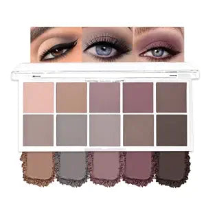 10 Eyeshadow Palette, Neutral Cement Matte Eye shadow Makeup, 05