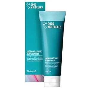 Good Molecules Soothing Azelaic Acid Cleanser ��� Gentle Creamy Non-Foaming Face Wash for Oily & Sensitive Skin ��� Vegan & Fragrance-Free ��� 120 ml