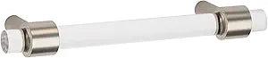 Alno A860-35-PN Contemporary Acrylic 3-1/2 Inch Center to Center Bar Cabinet Pull