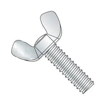 10-24 x 3/8" Type A/Cold Forged Wing Screws/Steel/Zinc (Carton: 200 pcs)