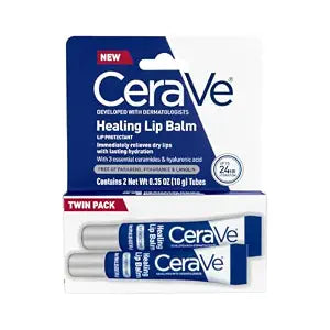 CeraVe Healing Lip Balm, Hydrating Hyaluronic Acid Lip Treatment, 0.7oz