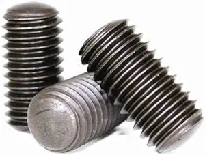 Socket Set Screw, Oval Point, 10-24 x 7/8", Alloy Steel, Black Oxide, Hex Socket (Quantity: 100) Coarse Thread, #10 Grub/Blind/Allen/Headless Screw, Length: 7/8 inch