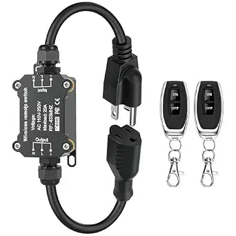 AC110V Remote Control Power Switch,Waterproof ON/Off Inline Switch