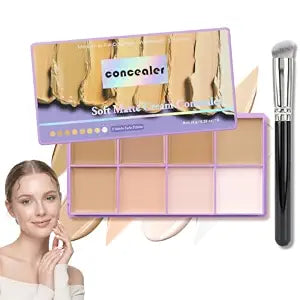 8 Shade Color Correcting Concealer Palette Undereye Cream Matte Concealer