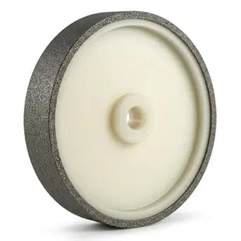CBN Grinding Wheel, 10 Inch 80 Grit with 12mm Arbor, Ftis for Tormek T-7 T-4 T-3 Sharpening System & 10 Bench Grinder for Sharpening Knives, Lathe Tools, Chisels, High Speed Steel Tools