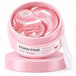 PDRN Eye Patches for Smile Lines,Pink Under Eye Masks for Wrinkles 60pcs