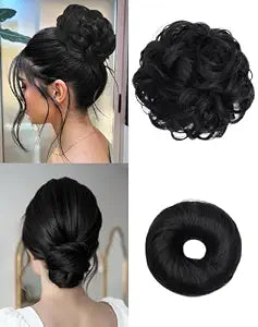 2PCS Messy Bun Hair Pieces Synthetic Hair Bun Extensions For Women