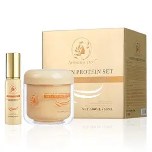 Collagen Repair Hair Mask & Argan Oil Set, 16.9 fl oz + 2 fl oz