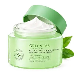 Green Tea Face Cream,Oil Control Balancing Moisturizer for All Skin