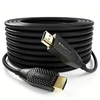 8K Long Fiber Optic Hdmi cable in-Wall CL3 Rated 48Gbps 40ft Ultra High speed HDMI 2.1 Cord 8K@60Hz 4K@120Hz 10K@30Hz HDCP 2.2&2.3, eARC HDR10 Dolby Compatible with Laptop/PS5/TV/PC/Switch/Mac/Xbox