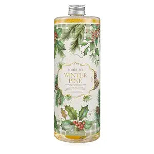 ROMIIE ZOI Christmas Foaming Hand Soap Refill- Winter Pine- Infused with Sweet Pine Aroma, Gentle & Moisturizing Formula for Home & Kitchen, 1 L/ 33.8 FL OZ
