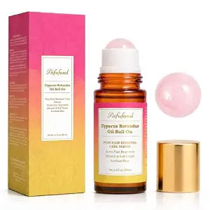 Cyperus Rotundus Oil for Hair Removal,Rose Quartz Roll On,60 mL