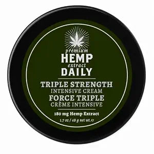Premium Hemp Extract Daily Triple Hemp Cream, Classic Mint, 1.7oz